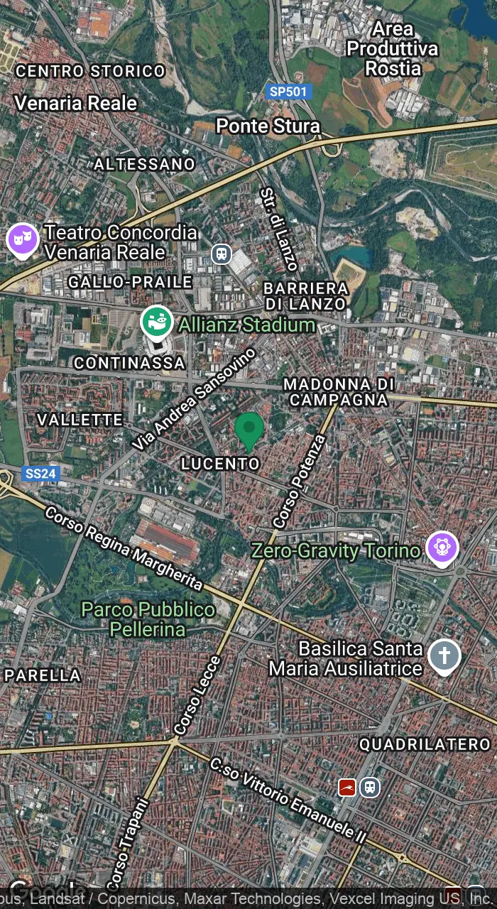 Mappa: Corso Lombardia 148/B, 10149 Torino